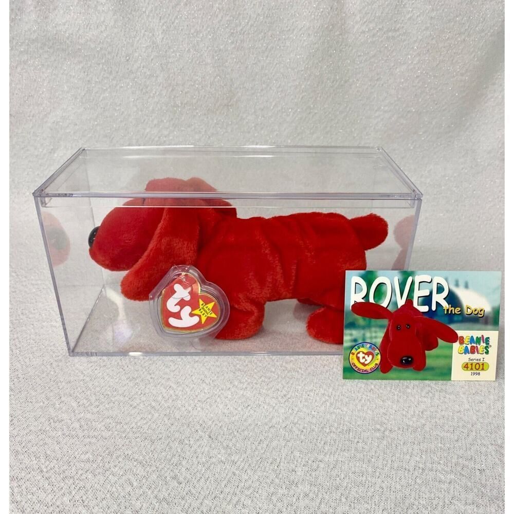 Rare 1996 ROVER Ty Beanie Baby - PVC Pellets TAG ERRORS